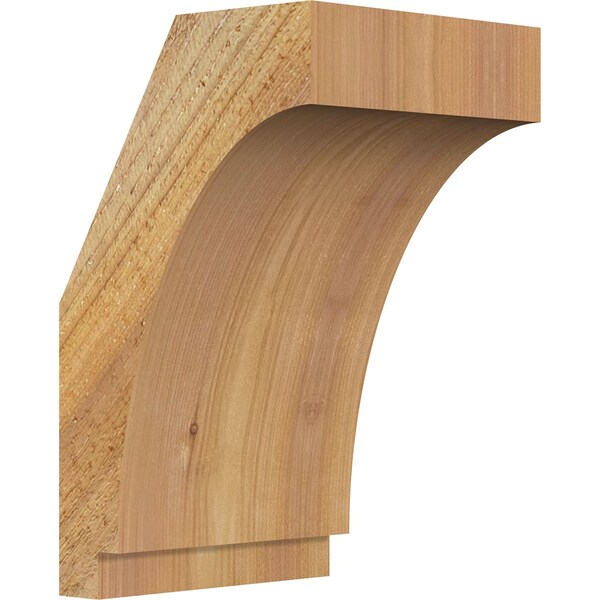 Ekena Millwork 6"W x 6"D x 10"H Imperial Rough Sawn Knee Brace, Western Red Cedar BRC06X06X10IMP00RWR - main